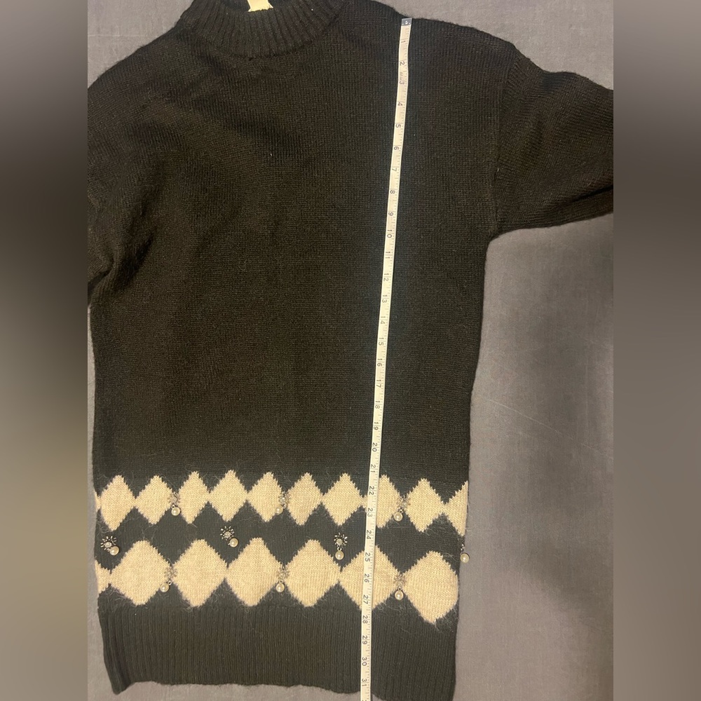H&M jersey dress with pearl and diamanté detail